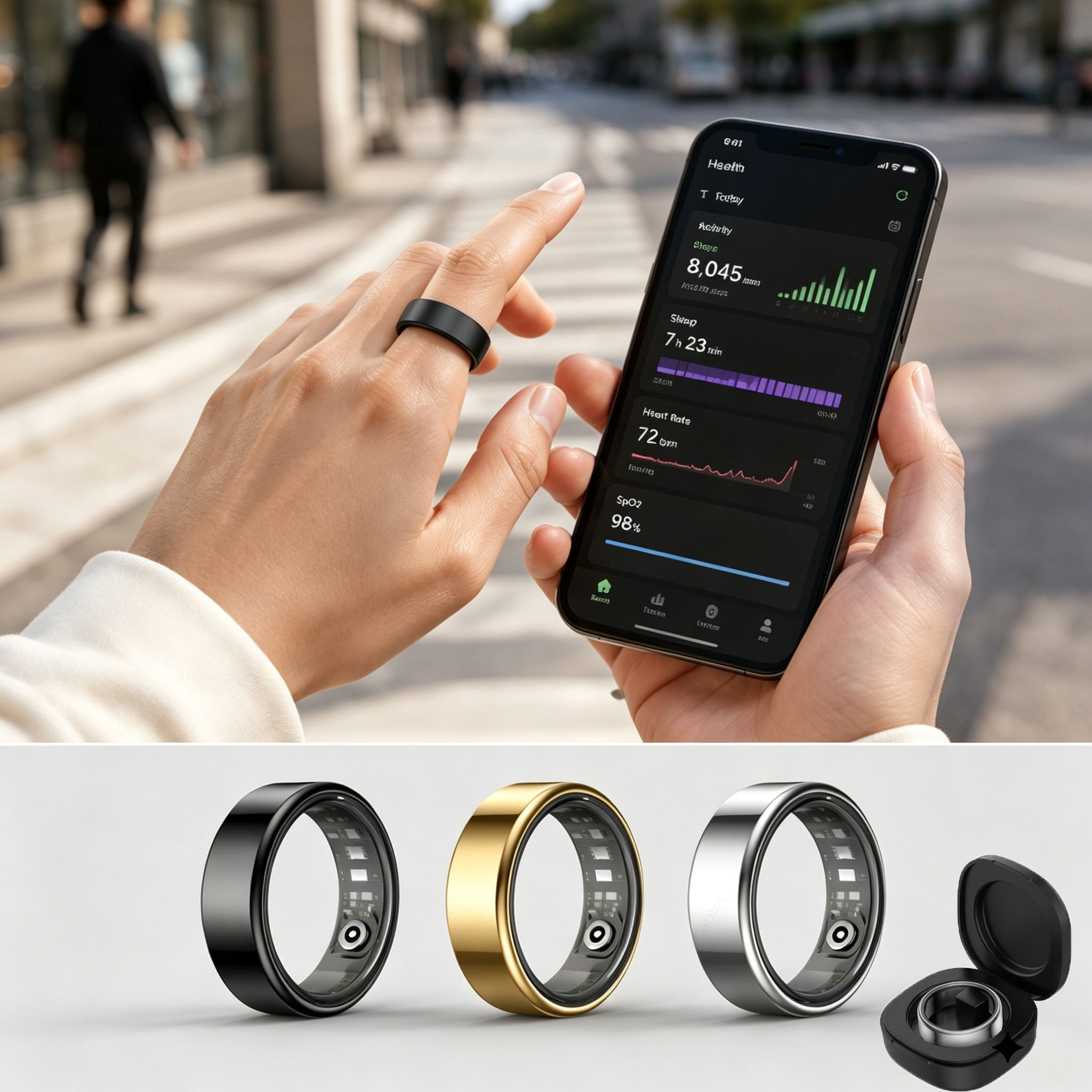 Inteligentny Pierścień do Moni – Blood Pressure Monitor recenzja i cena